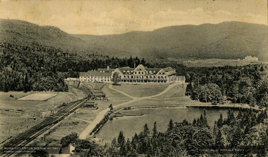 Postcard: Crawford House, from Elephants Head, White Mountains, New Hampshire
